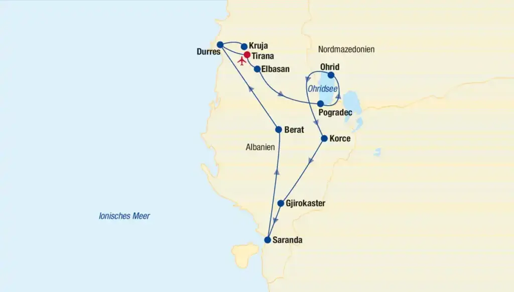 NECTRAVELDEALS-Rundreisen-Albanien Rundreise & Baden