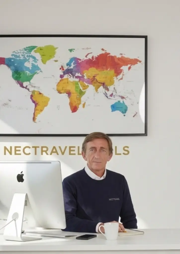 Giordano Guastalla – Reiseexperte und Touristik‑Entrepreneur aus dem DACH‑Raum am Schreibtisch, spezialisiert auf hochwertige Reiseberatung und exklusive Angebote.